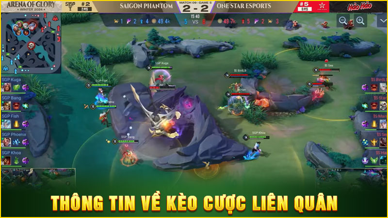 thông tin về kèo cược liên quân